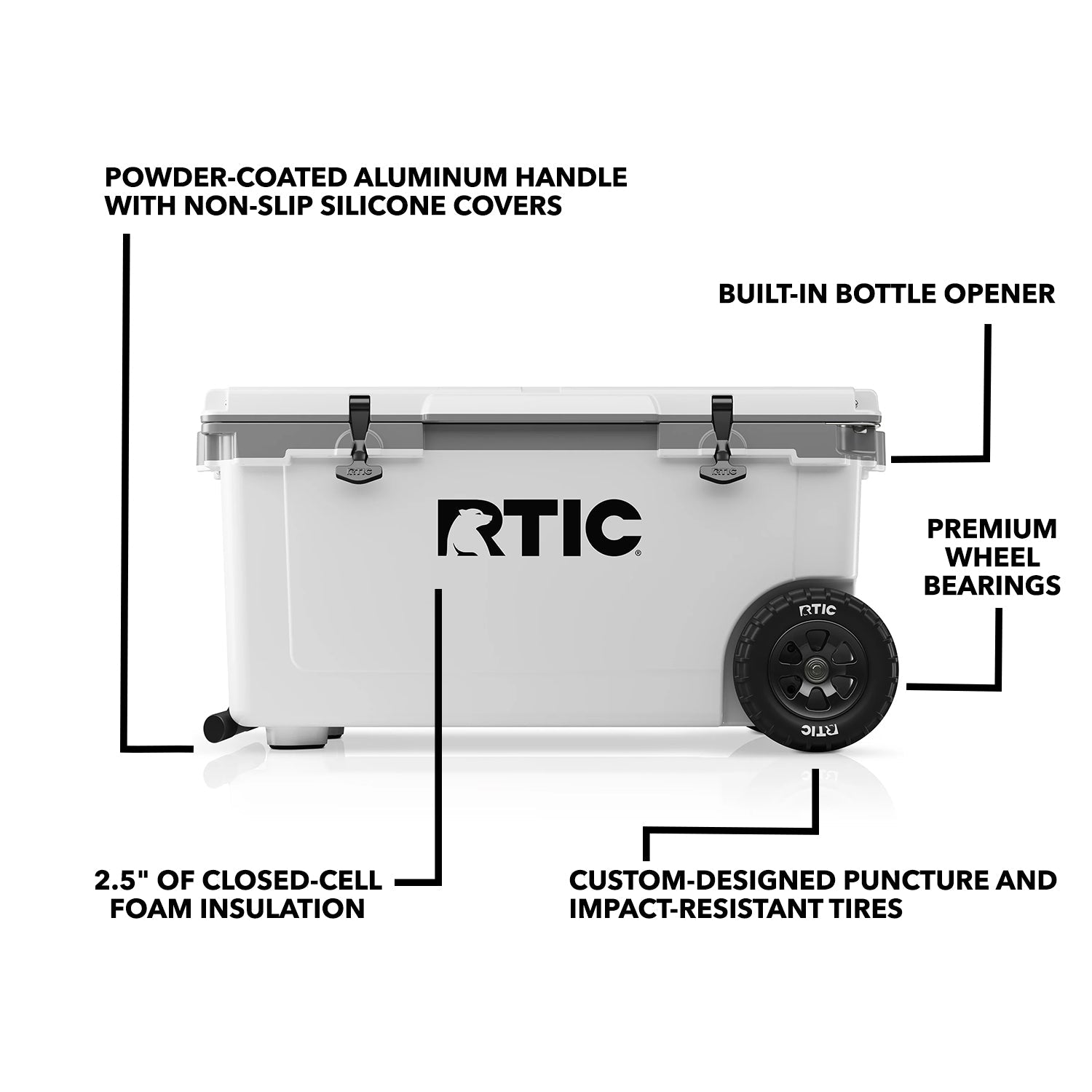 72 QT Ultra-Light Wheeled Cooler