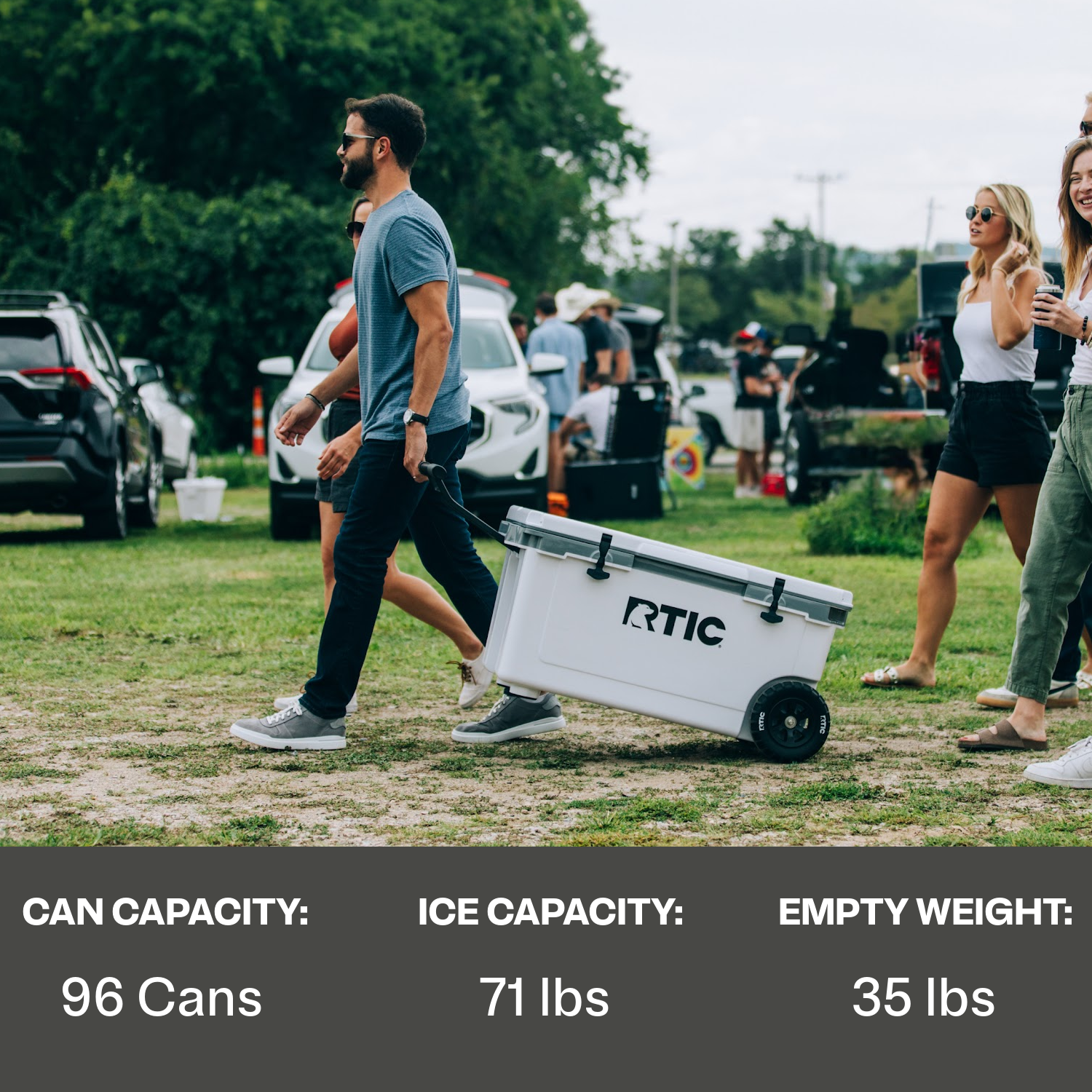 72 QT Ultra-Light Wheeled Cooler