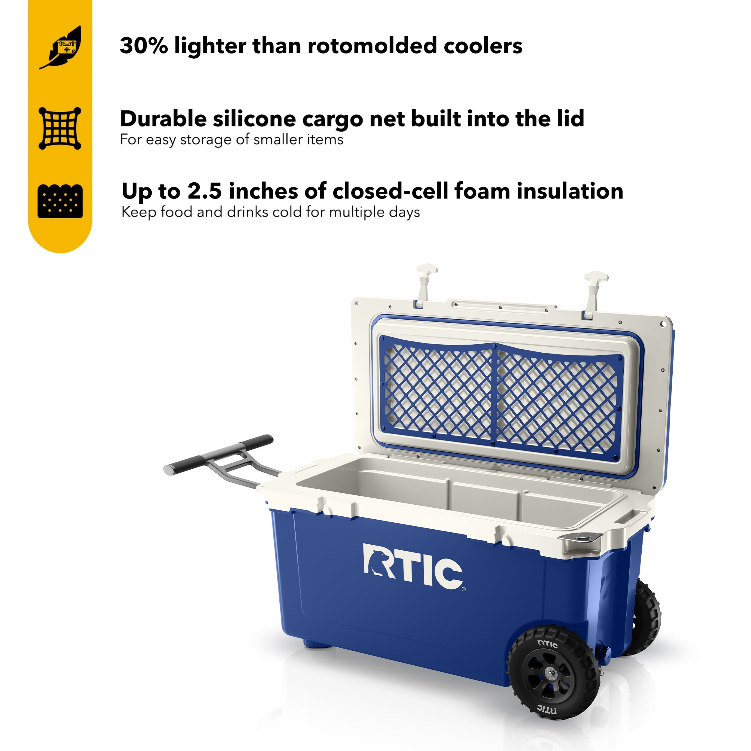 72 QT Ultra-Light Wheeled Cooler